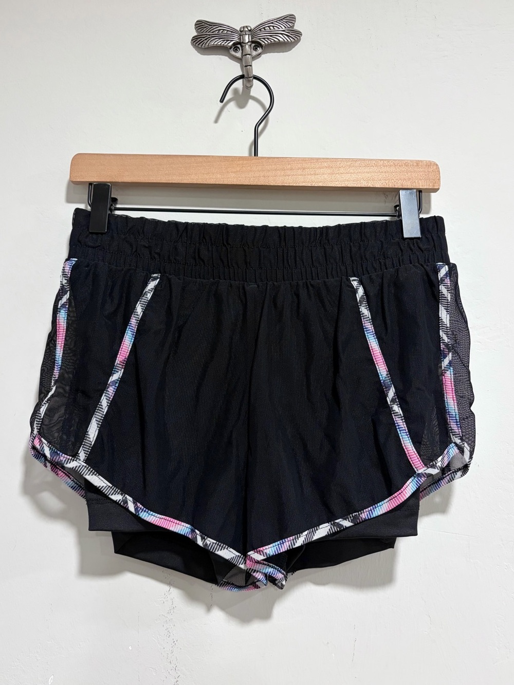 Lucky In Love Prep It Up Mesh Overlay Shorts